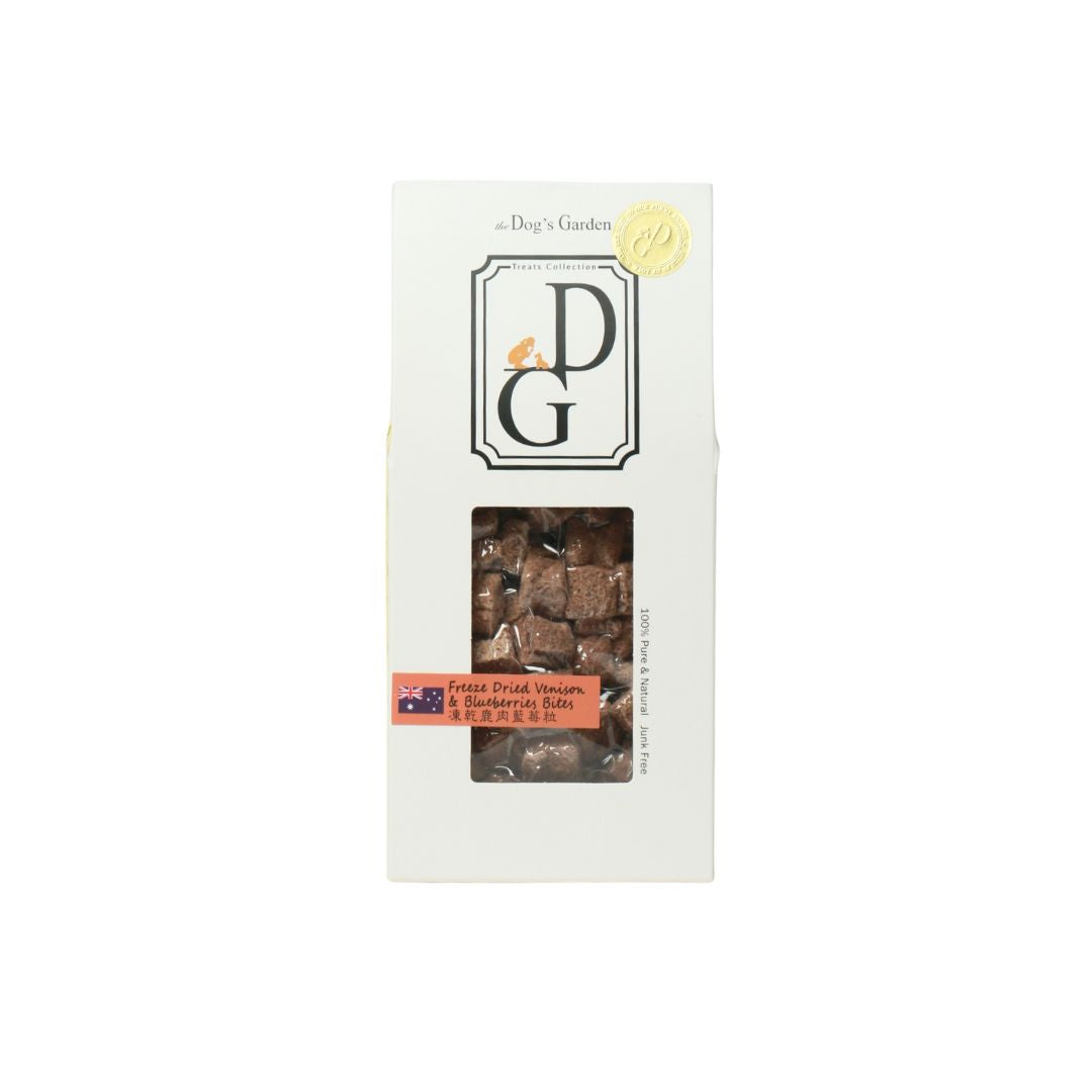 the Dog's Garden - Freeze Dried Treat - Venison & Blueberries Bites