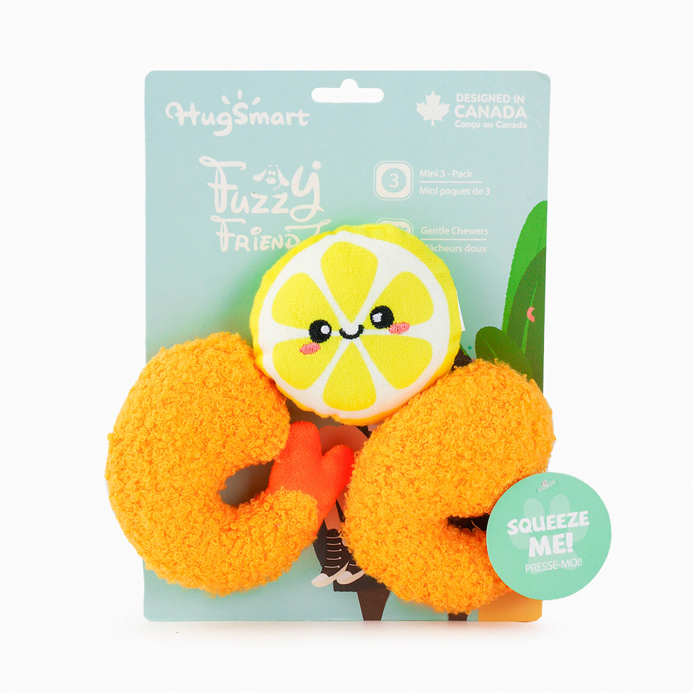 HugSmart Food Party Late Night Shrimp Dog Toy set