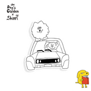 SHINRI x the Dog’s Garden – 3M B&W Car Sticker “Keep Driving”