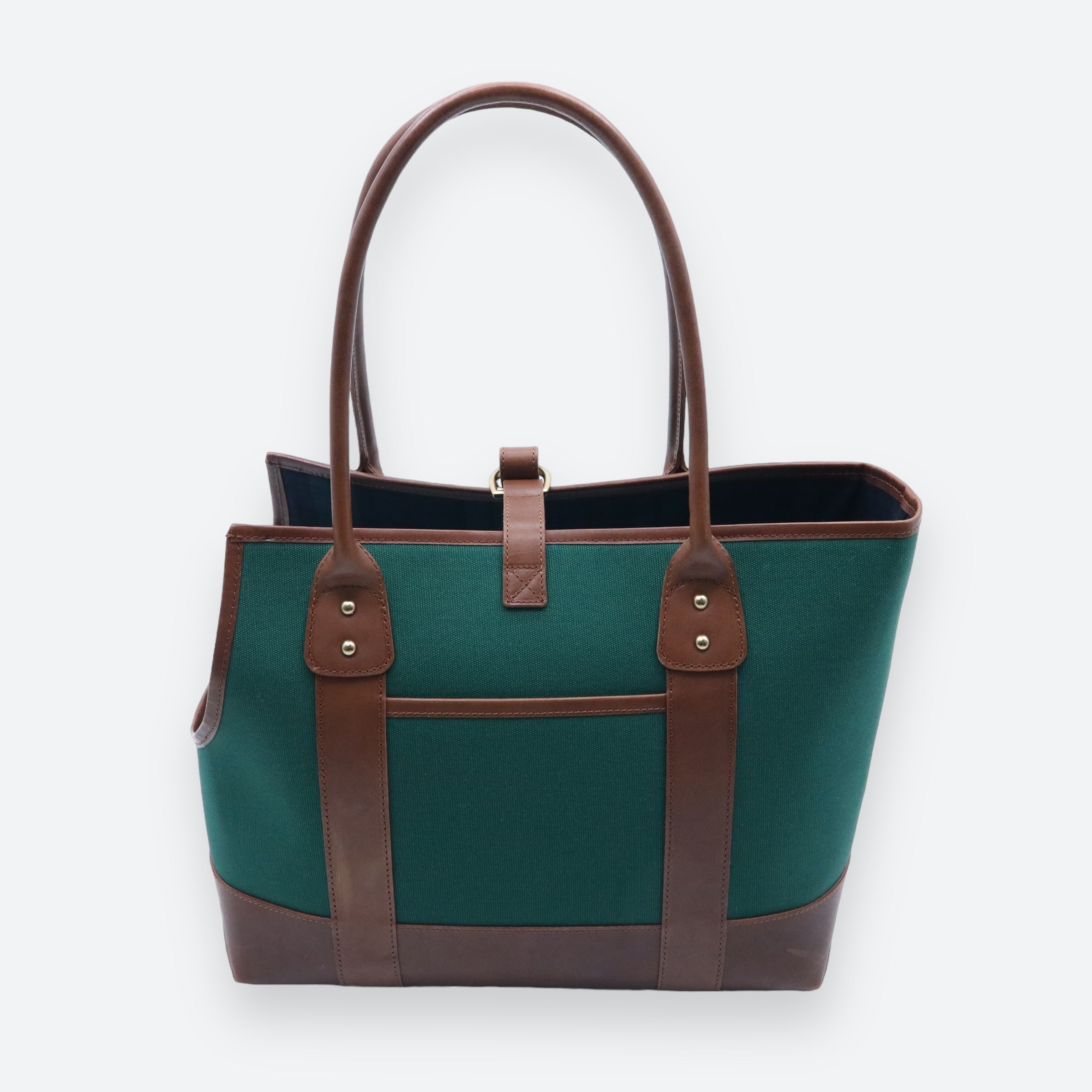 Polo Ralph Lauren Dog Leather and Canvas Tote