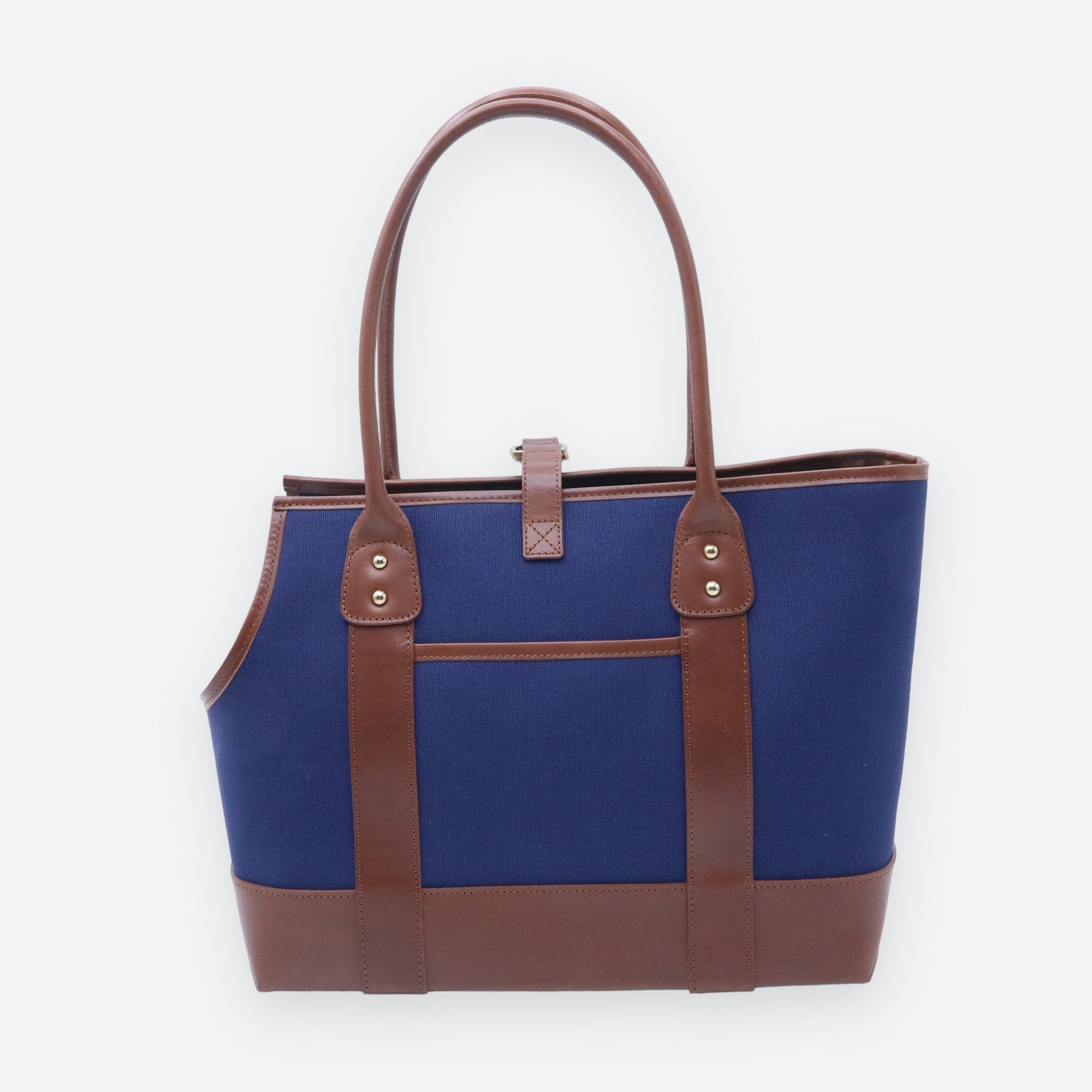 Polo Ralph Lauren Dog Leather and Canvas Tote
