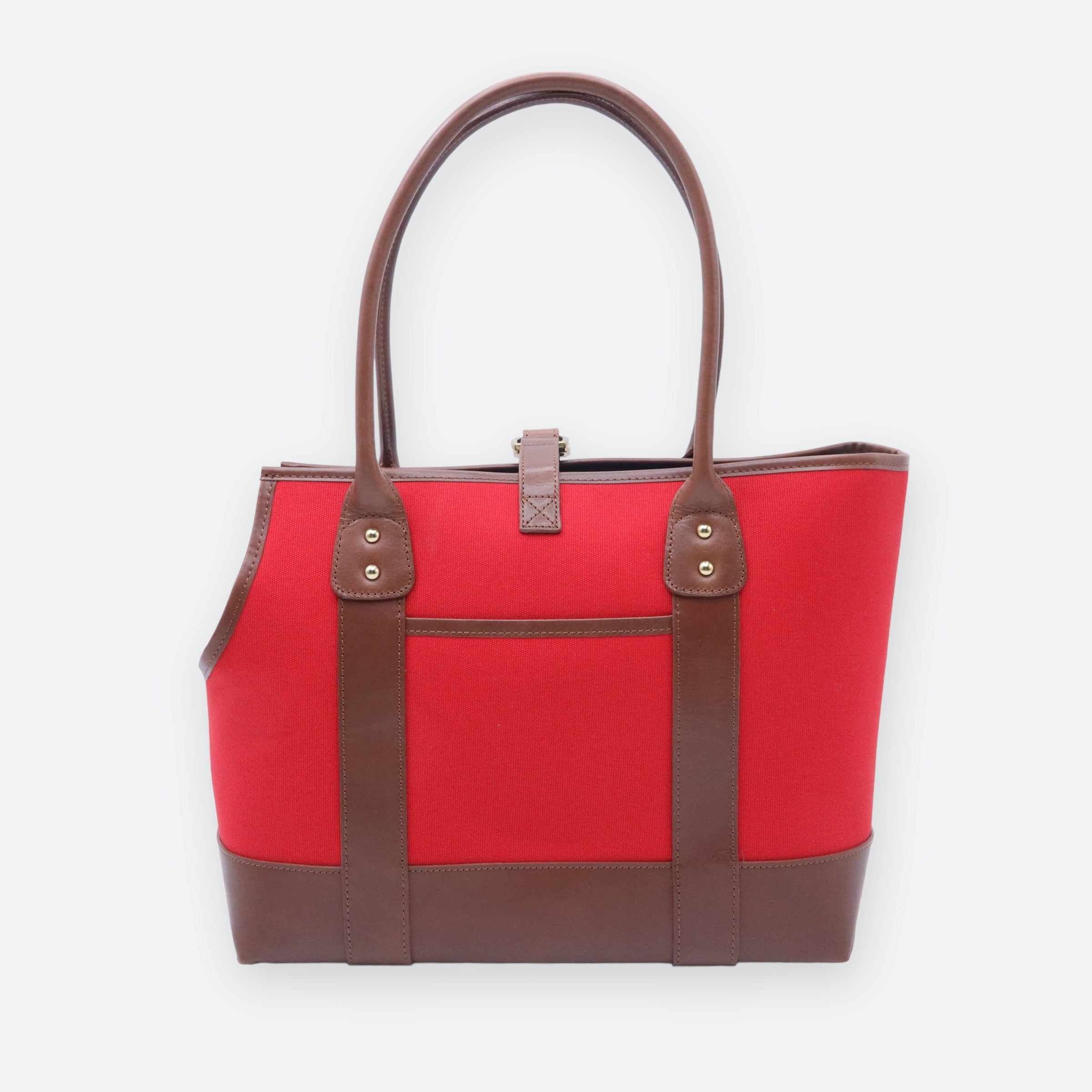 Polo Ralph Lauren Dog Leather and Canvas Tote