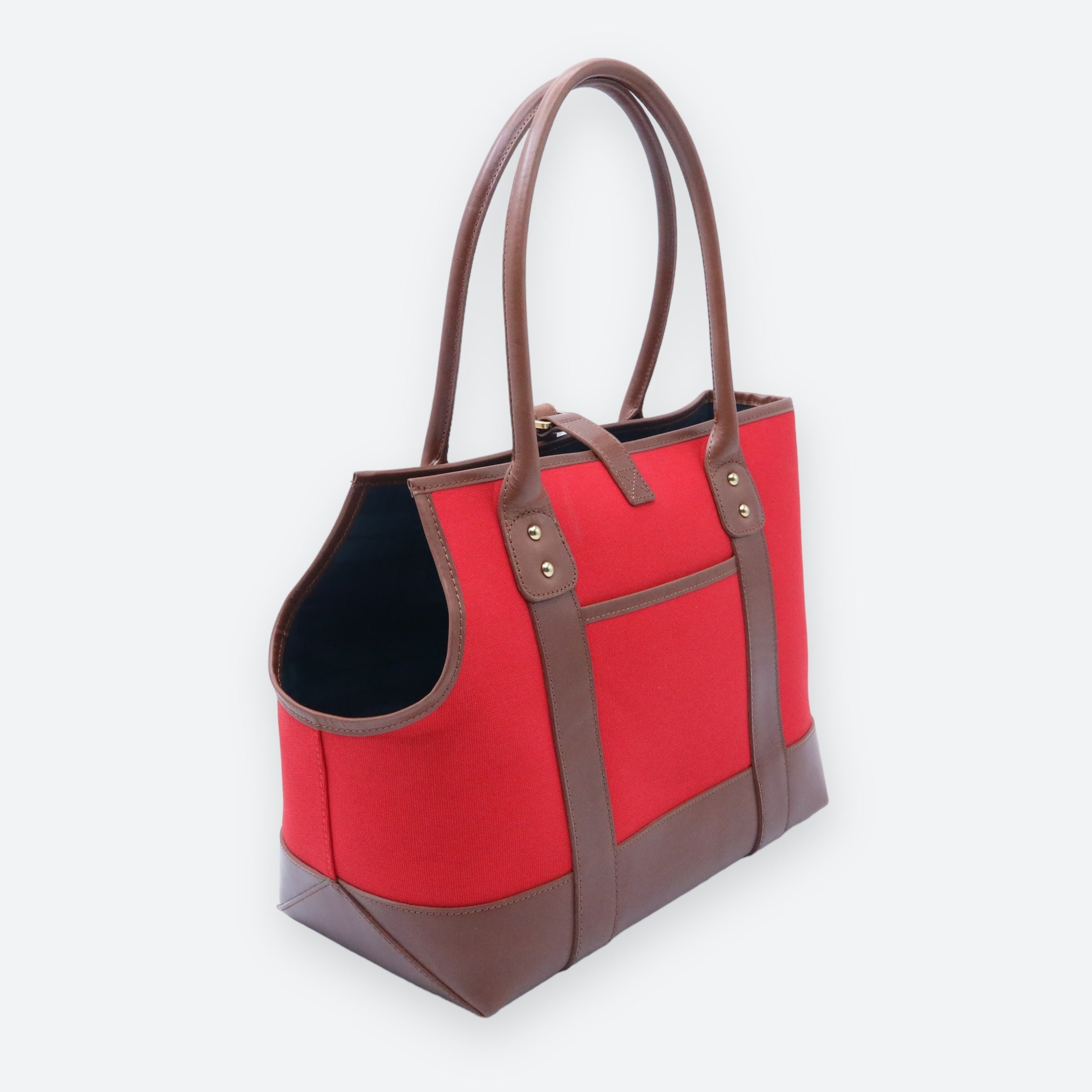 Polo Ralph Lauren Dog Leather and Canvas Tote