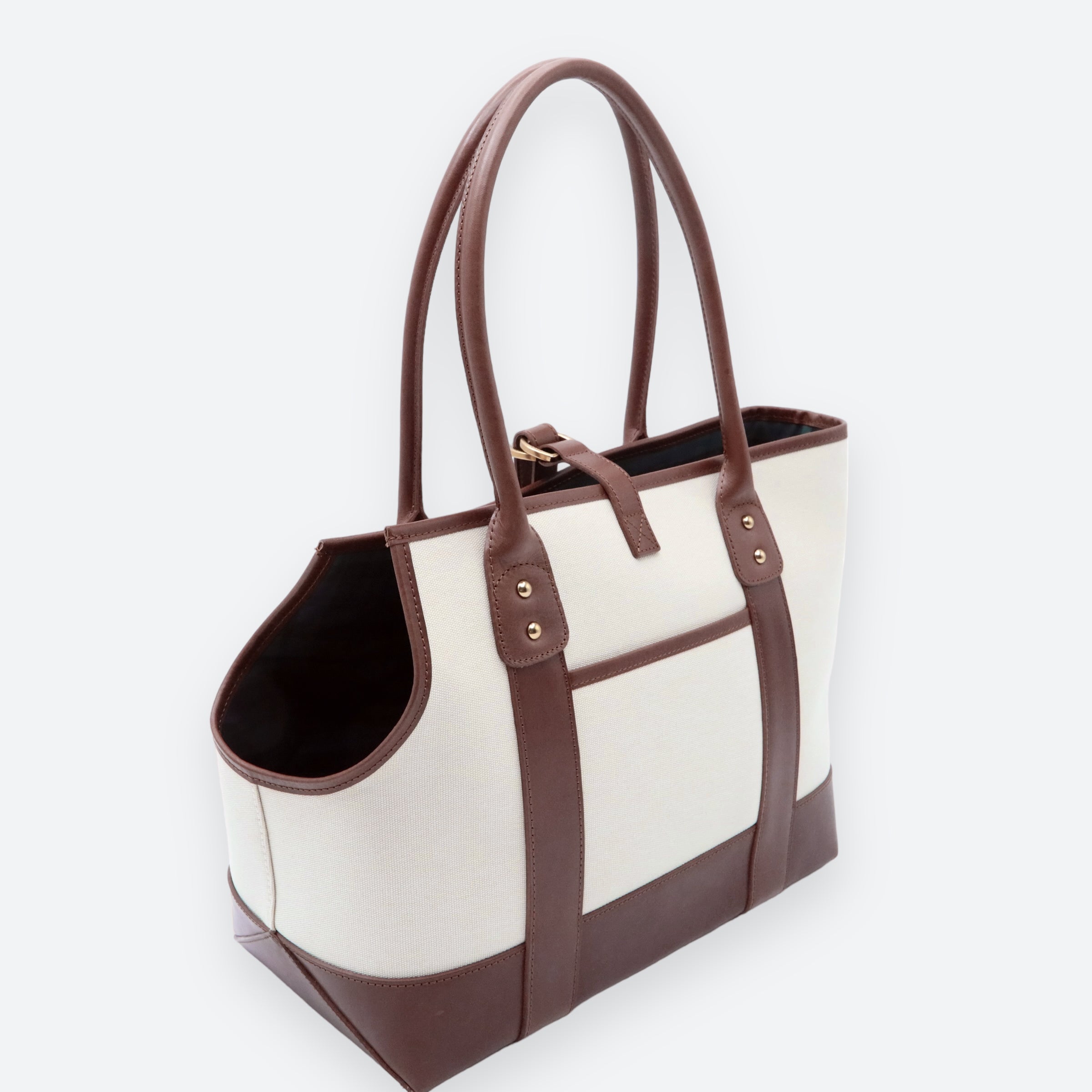 Polo Ralph Lauren Dog Leather and Canvas Tote