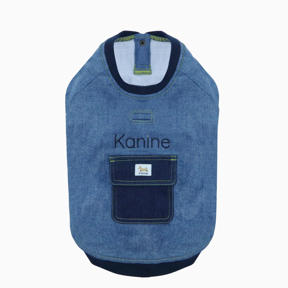 Dog Denim Short Sleeve Sweatshirt