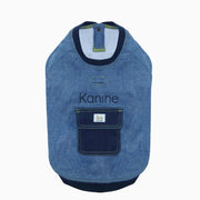 Dog Denim Short Sleeve Sweatshirt