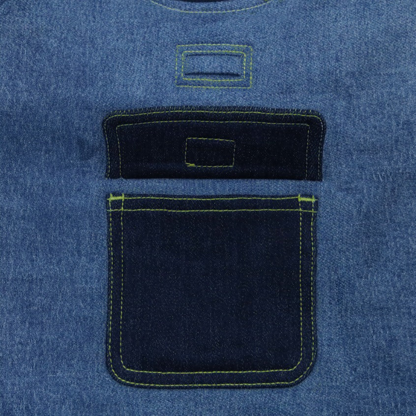 Dog Denim Short Sleeve Sweatshirt