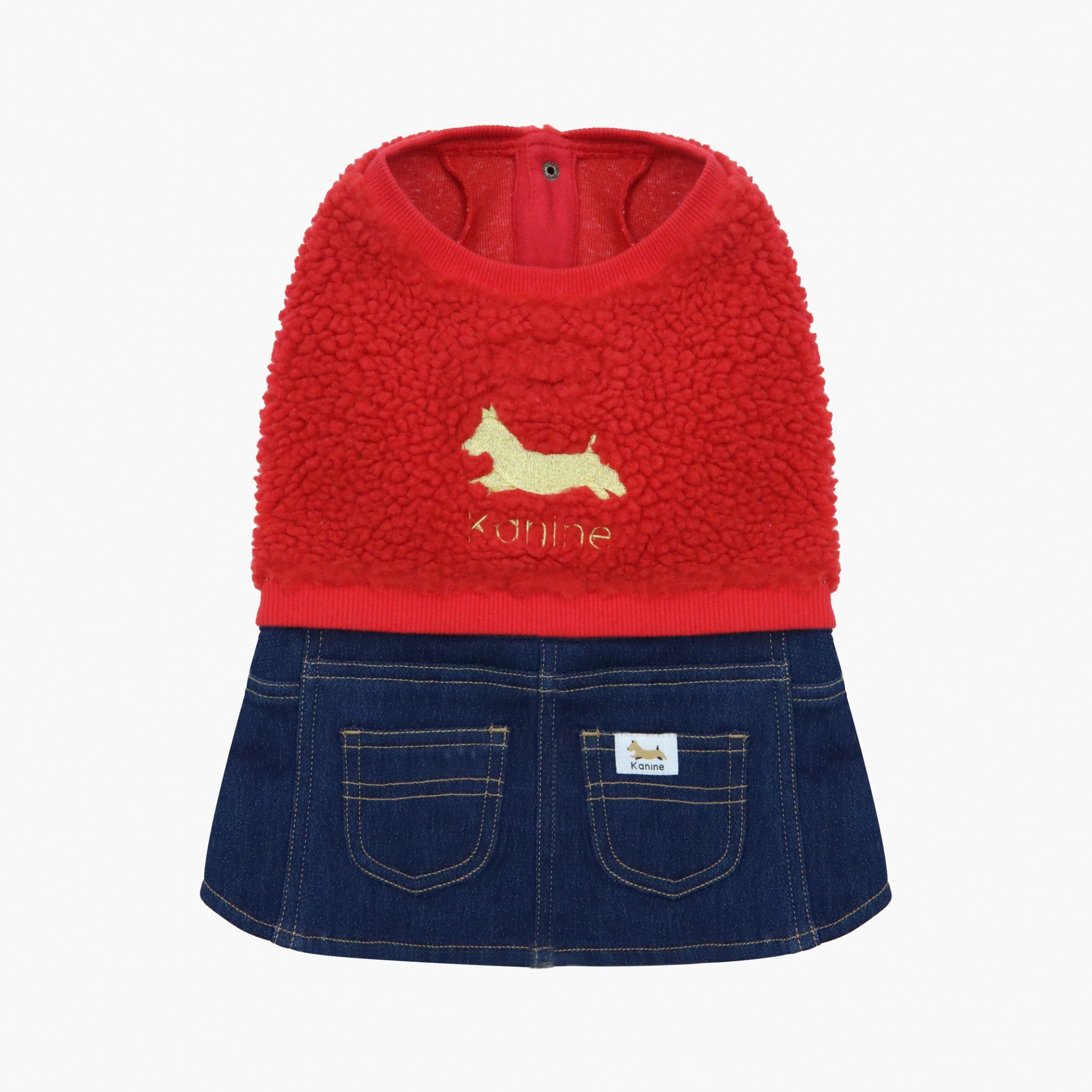 Dog Sherpa Denim Outfit