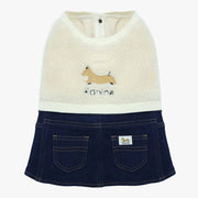 Dog Sherpa Denim Outfit