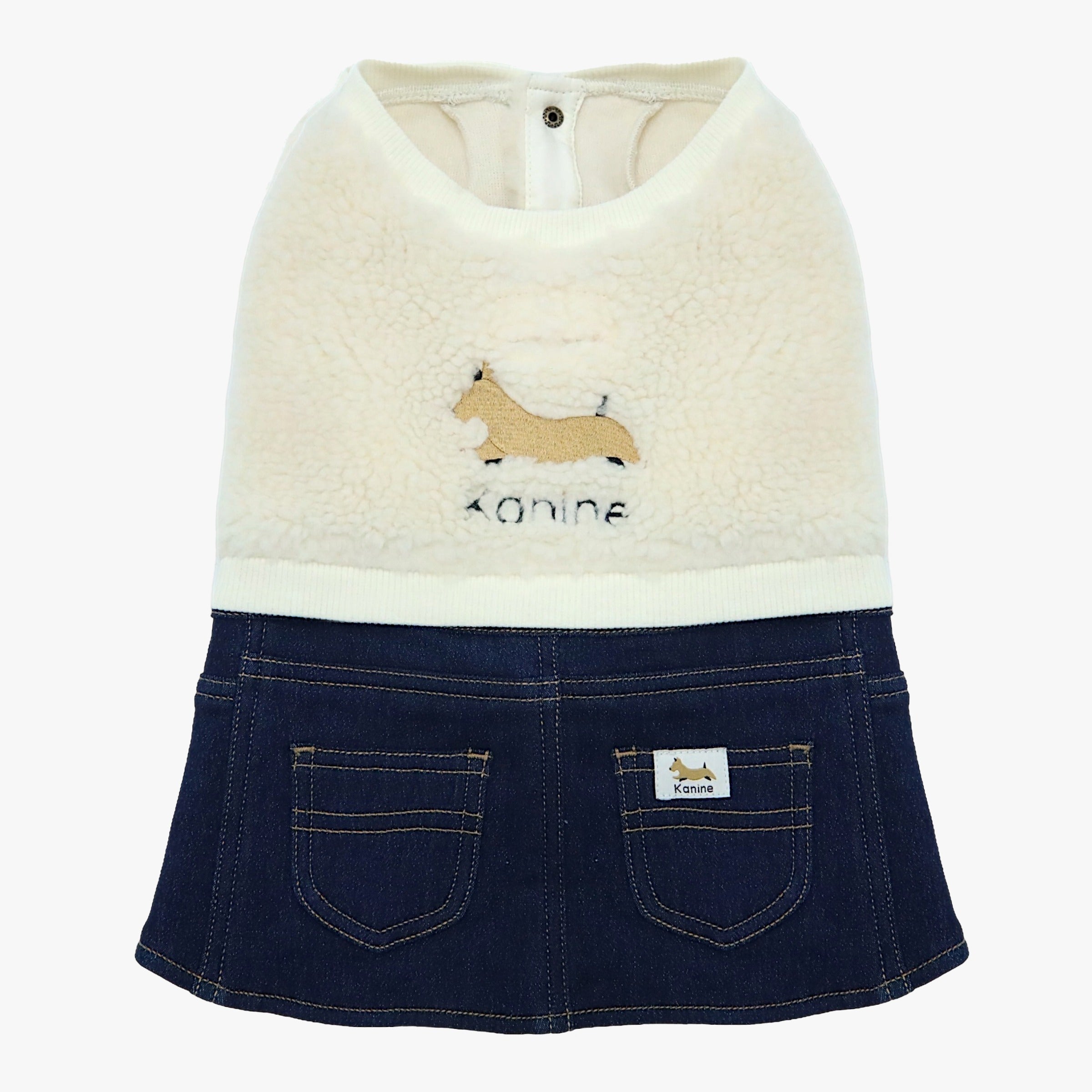 Dog Sherpa Denim Outfit