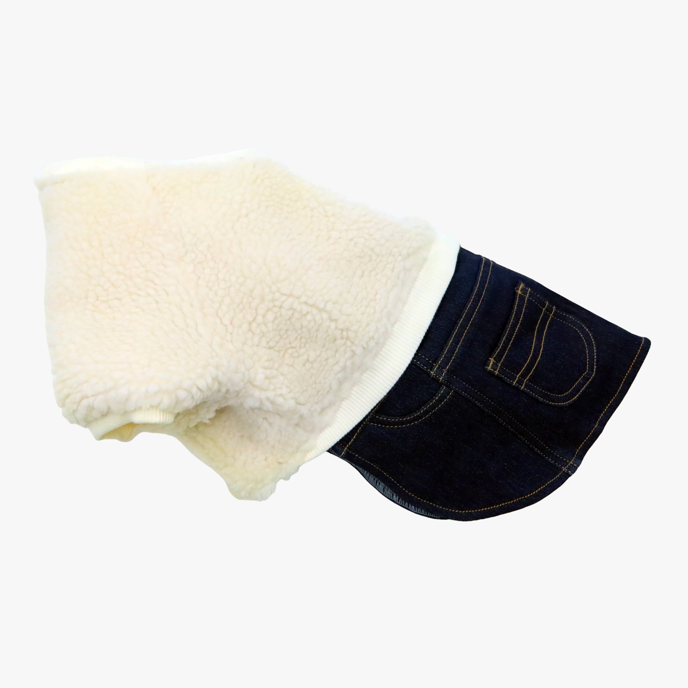 Dog Sherpa Denim Outfit