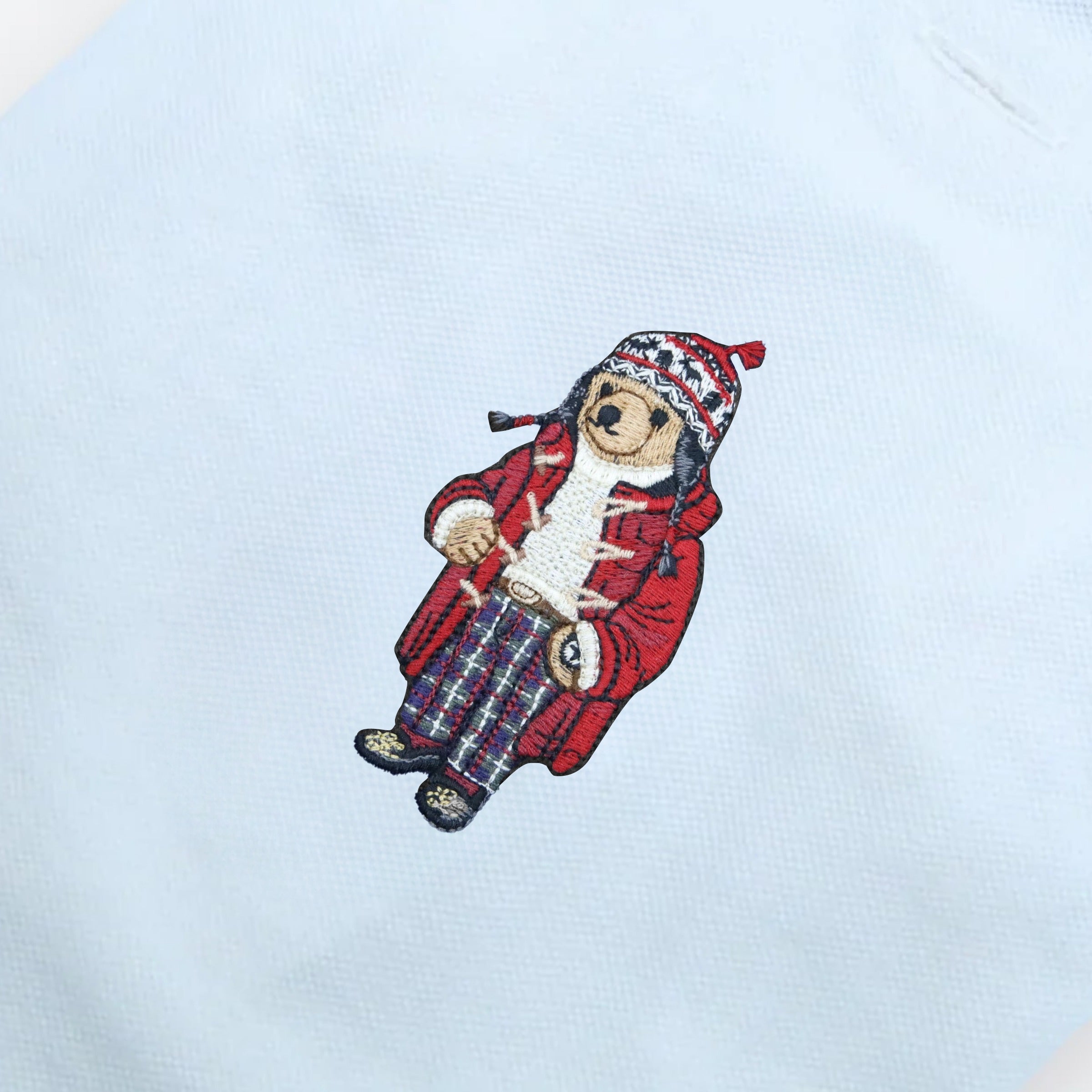 Polo Ralph Lauren Holiday Bear Dog Mesh Polo