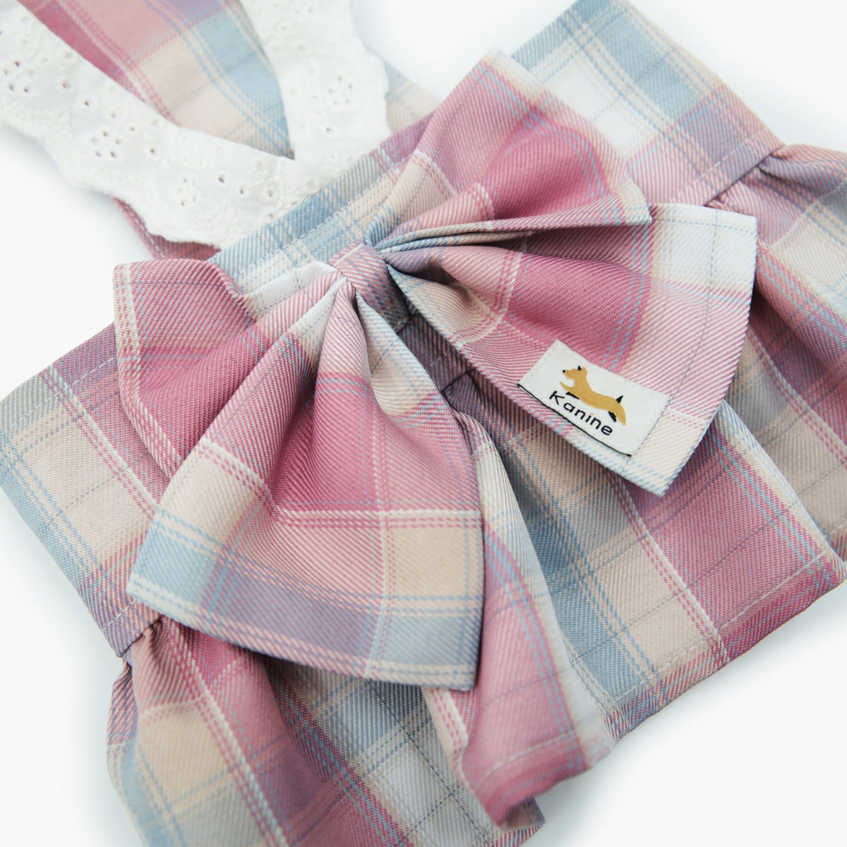 Dog Pink Checkered Dress