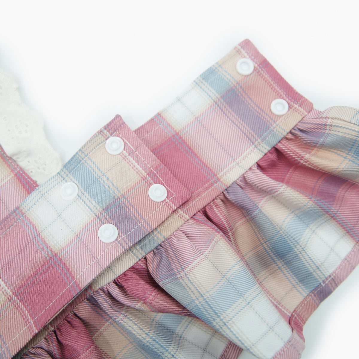 Dog Pink Checkered Dress