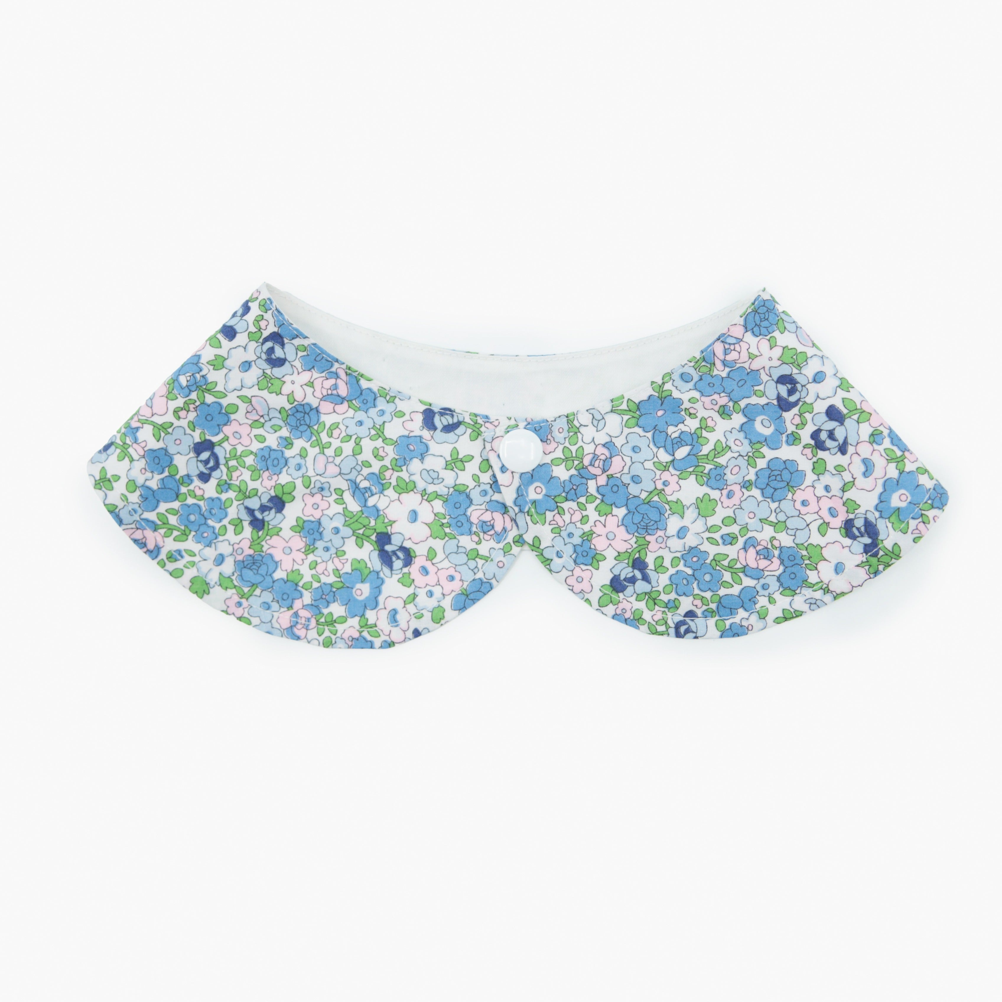 Dog Button Floral Bib