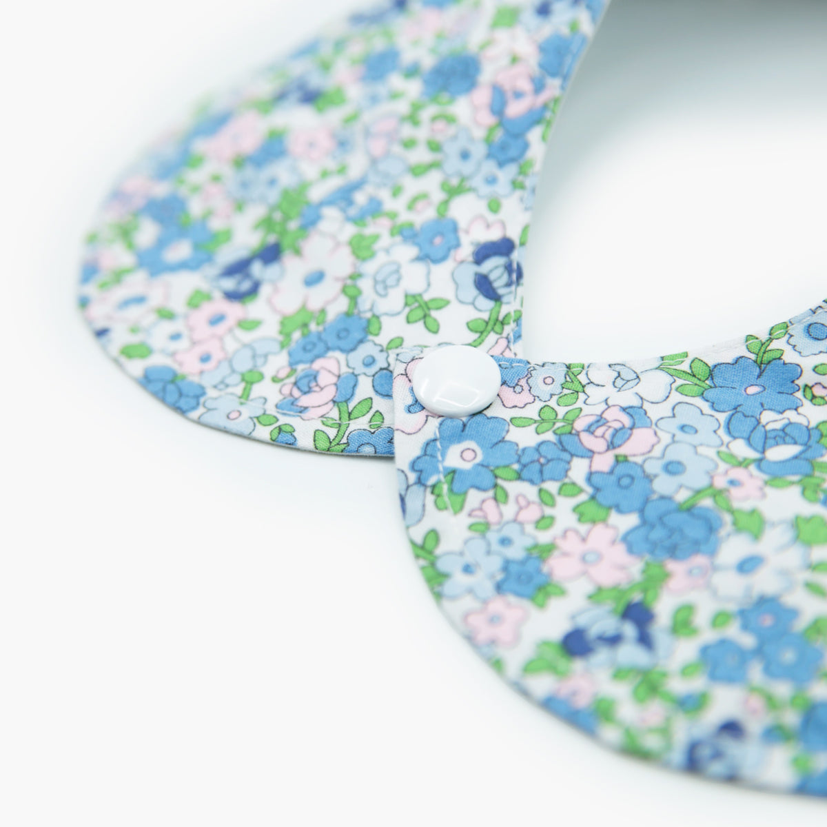 Dog Button Floral Bib