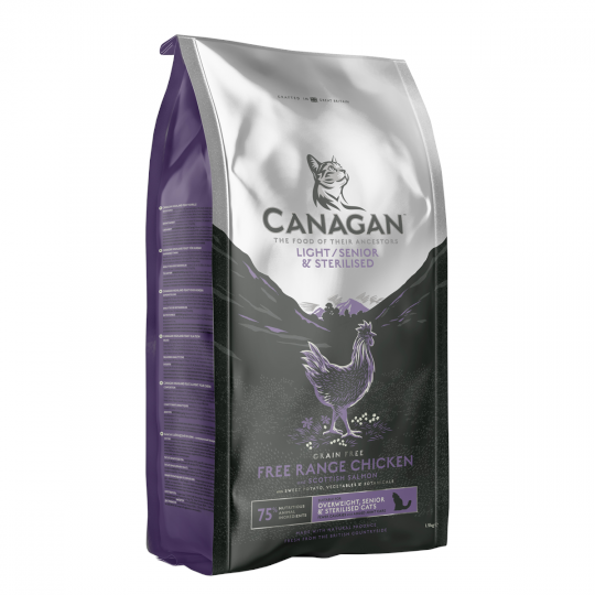 Canagan Light/Senior For Cats 無穀物走地雞減肥/老貓糧