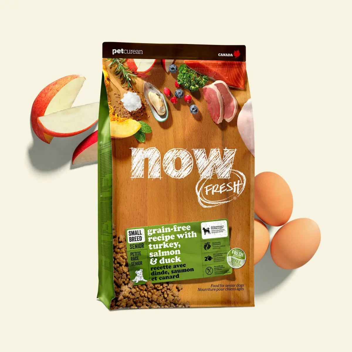 Now! Grain Free 火雞三文魚鴨肉狗糧 - 小型老犬
