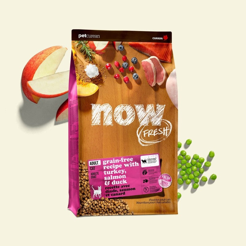 Now! Grain Free 火雞三文魚鴨肉貓糧 - 成貓