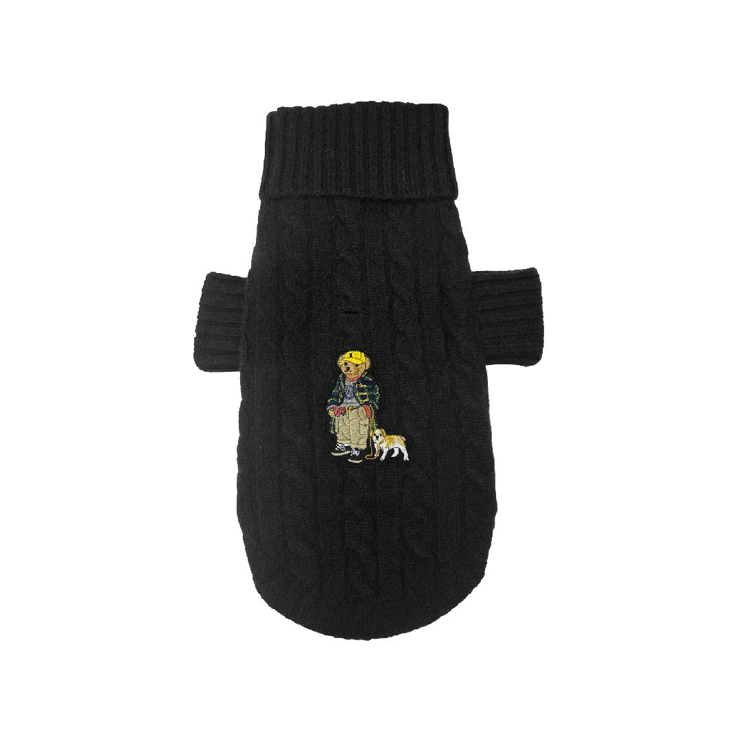 Cable Cashmere Bear Sweater