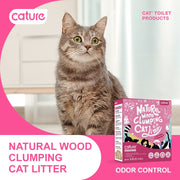 Cature 迦爵 Odor Control Plus 高效抗菌粒子除臭木砂 (凝結) 6L (5.5lb) (紅)