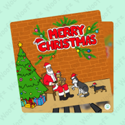Woof² 'Merry Christmas' Card
