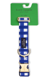 Kate Spade New York Navy Gingham Dog Collar