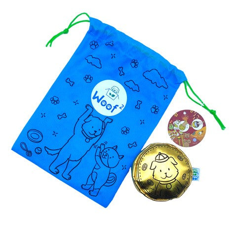 Woof² Chocolate Gold Coin Nose-work Pet Toy