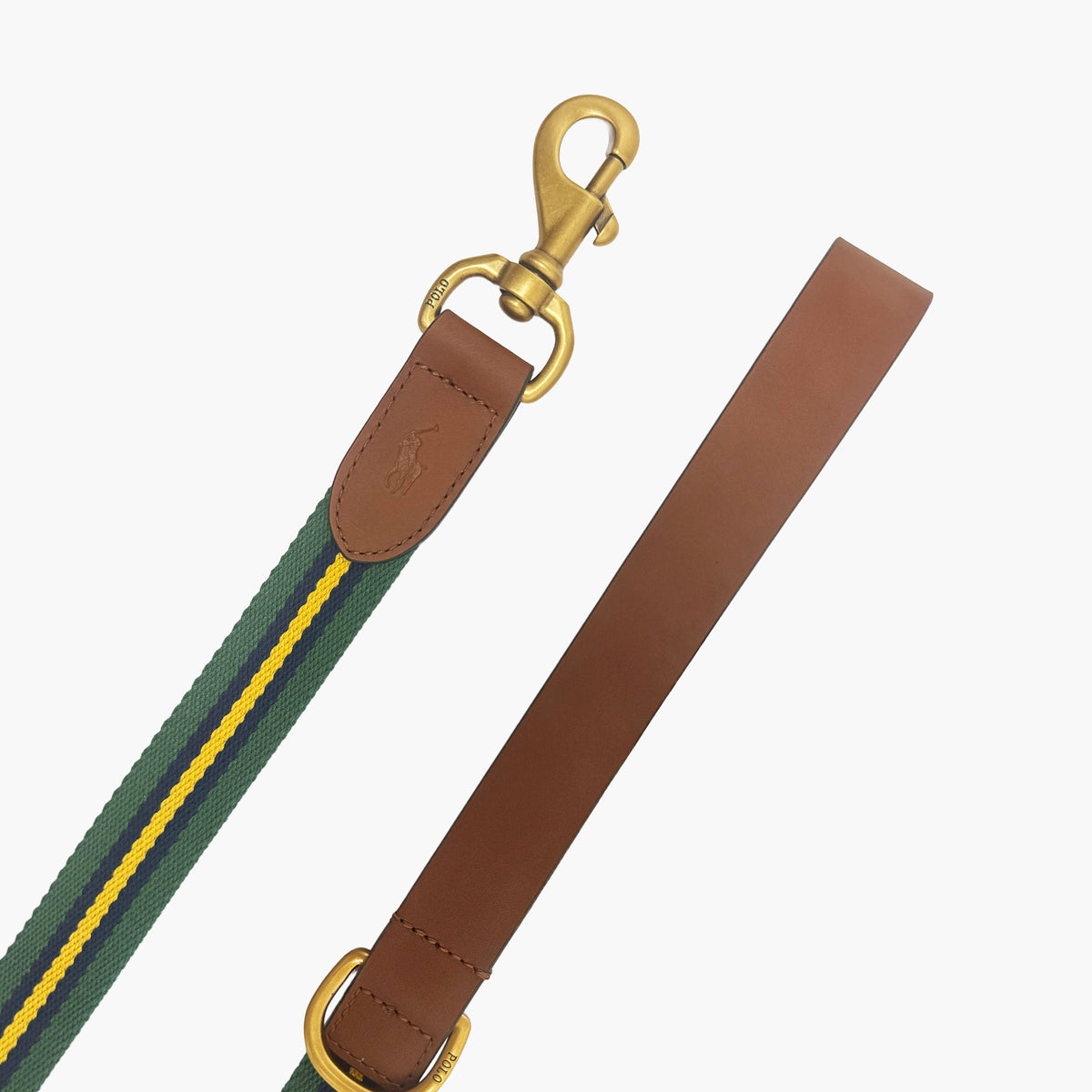 Dog Stripe Leather Leash