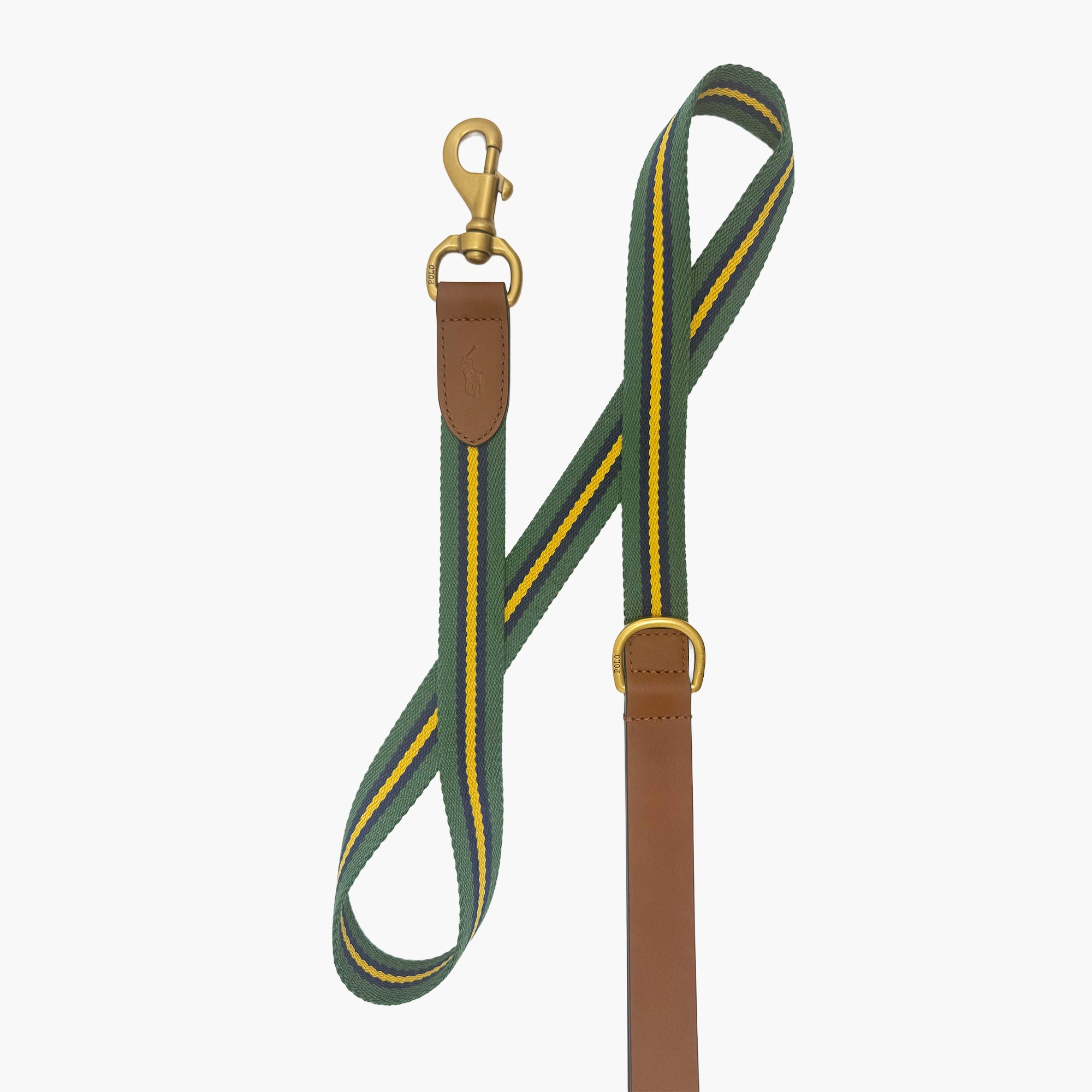 Dog Stripe Leather Leash