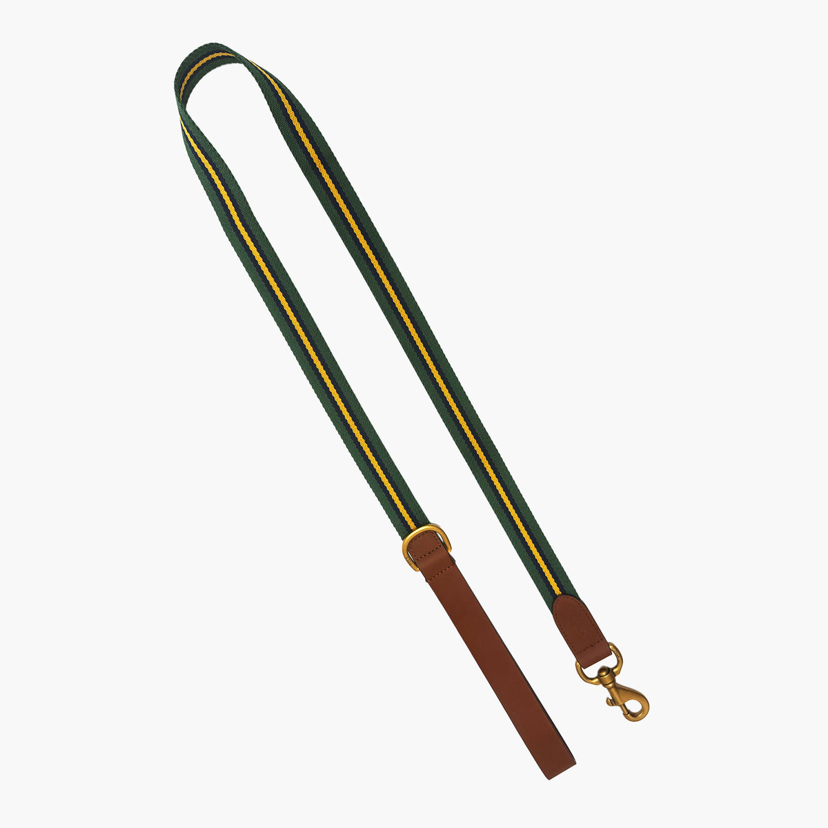 Dog Stripe Leather Leash