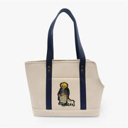Dog Polo Bear Cotton Canvas Tote