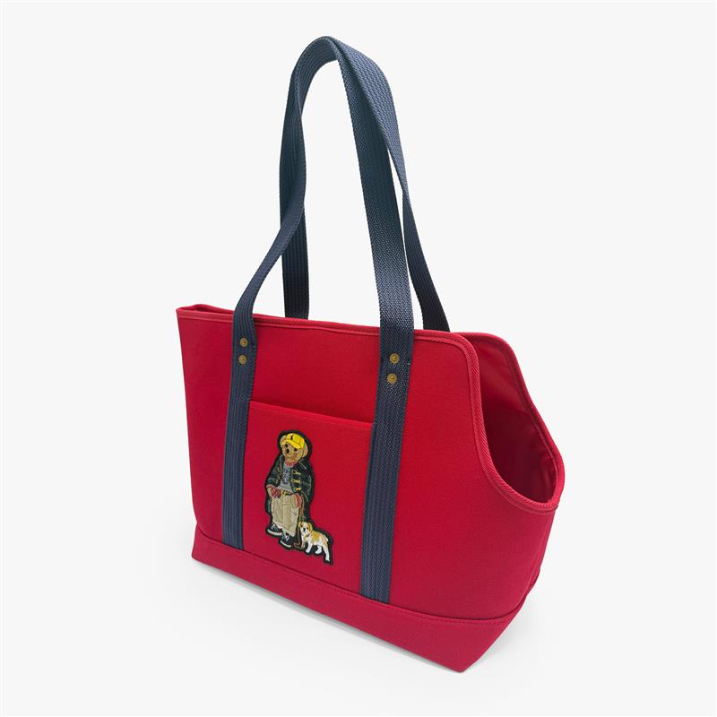 Dog Polo Bear Cotton Canvas Tote
