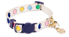Watercolor Dot Cat Collar