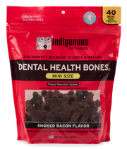 Indigenous Mini Dental Health Bones - Smoked Bacon - 13oz (40bones)