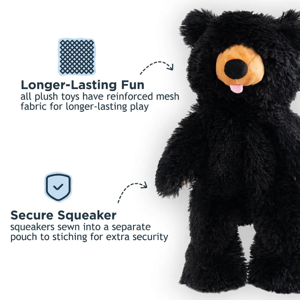 Tall Tails Toy Plush - Stuffless Black Bear - 20“