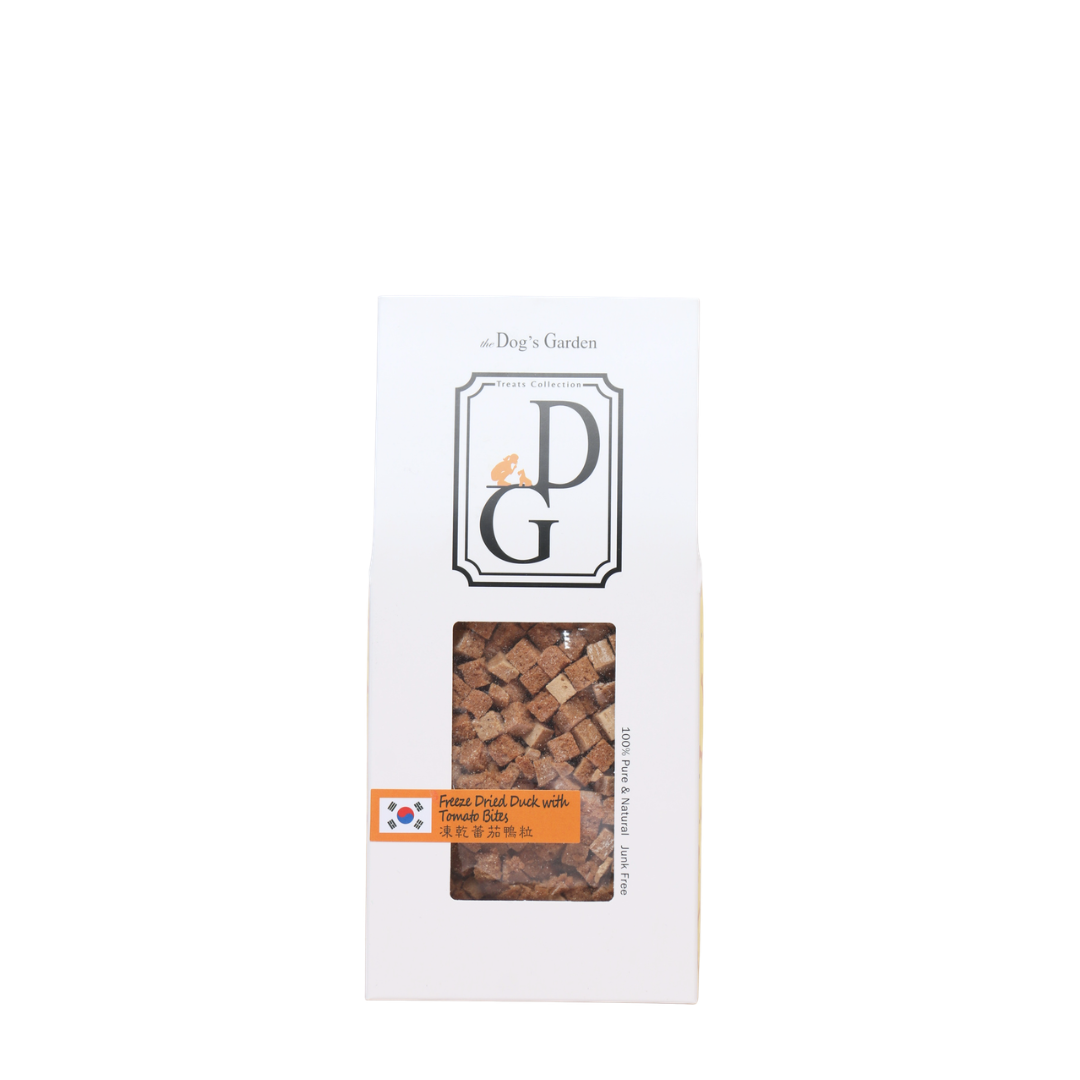 the Dog's Garden - Freeze Dried Treats - Korean Duck with Tomato Bites