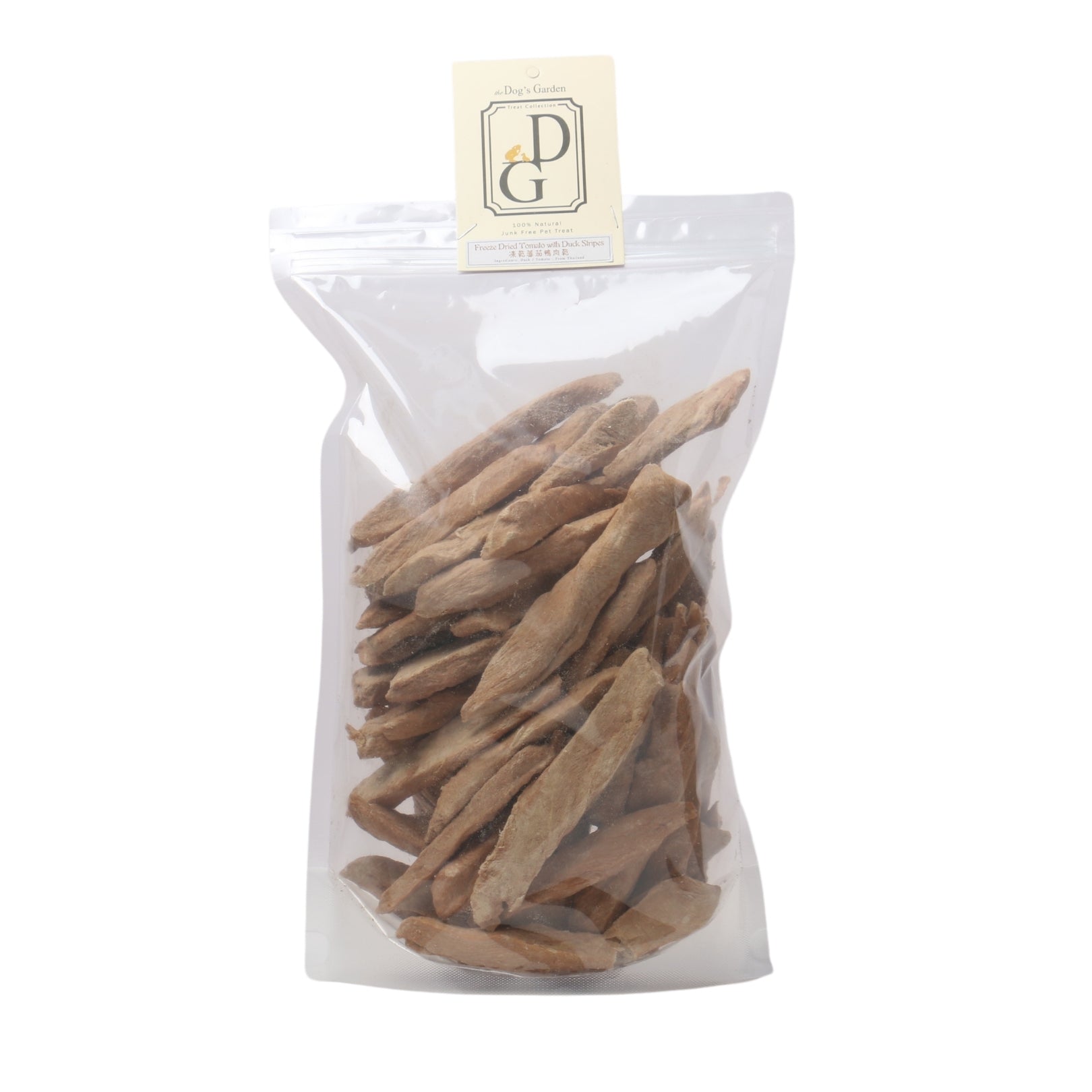the Dog's Garden - Freeze Dried Treats - Tomato w Duck Stripes