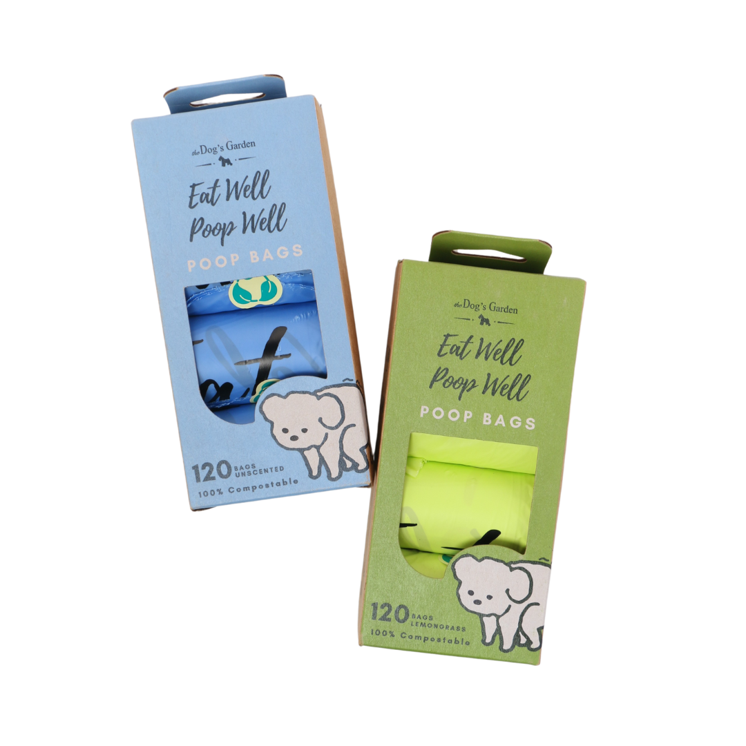 the Dog's Garden - Poop Bag - Unscented - 8 rolls /box