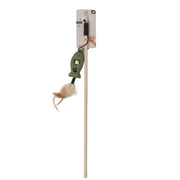 the Dog's Garden - Cat toy - Cat teaser with catnip fish and feather