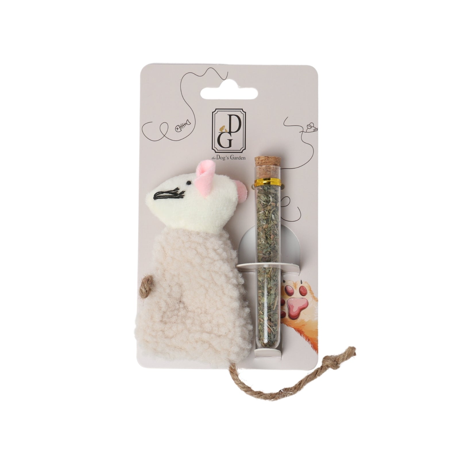 the Dog's Garden - Cat toy - Refillable Catnip - Mouse