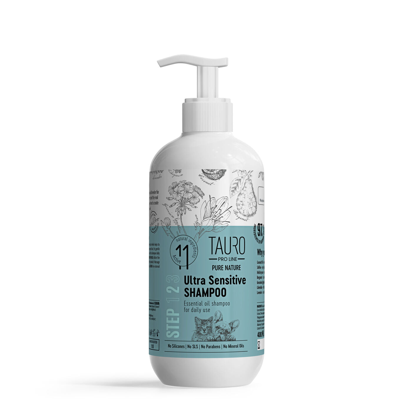 Tauro - 超敏感修護洗髮水 - 400ml (第2步)