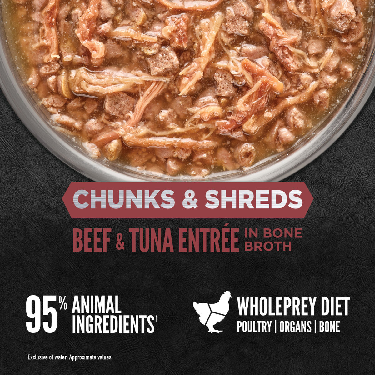 ORIJEN - Chunks & Shreds Beef & Tuna Entrée Wet Cat Food