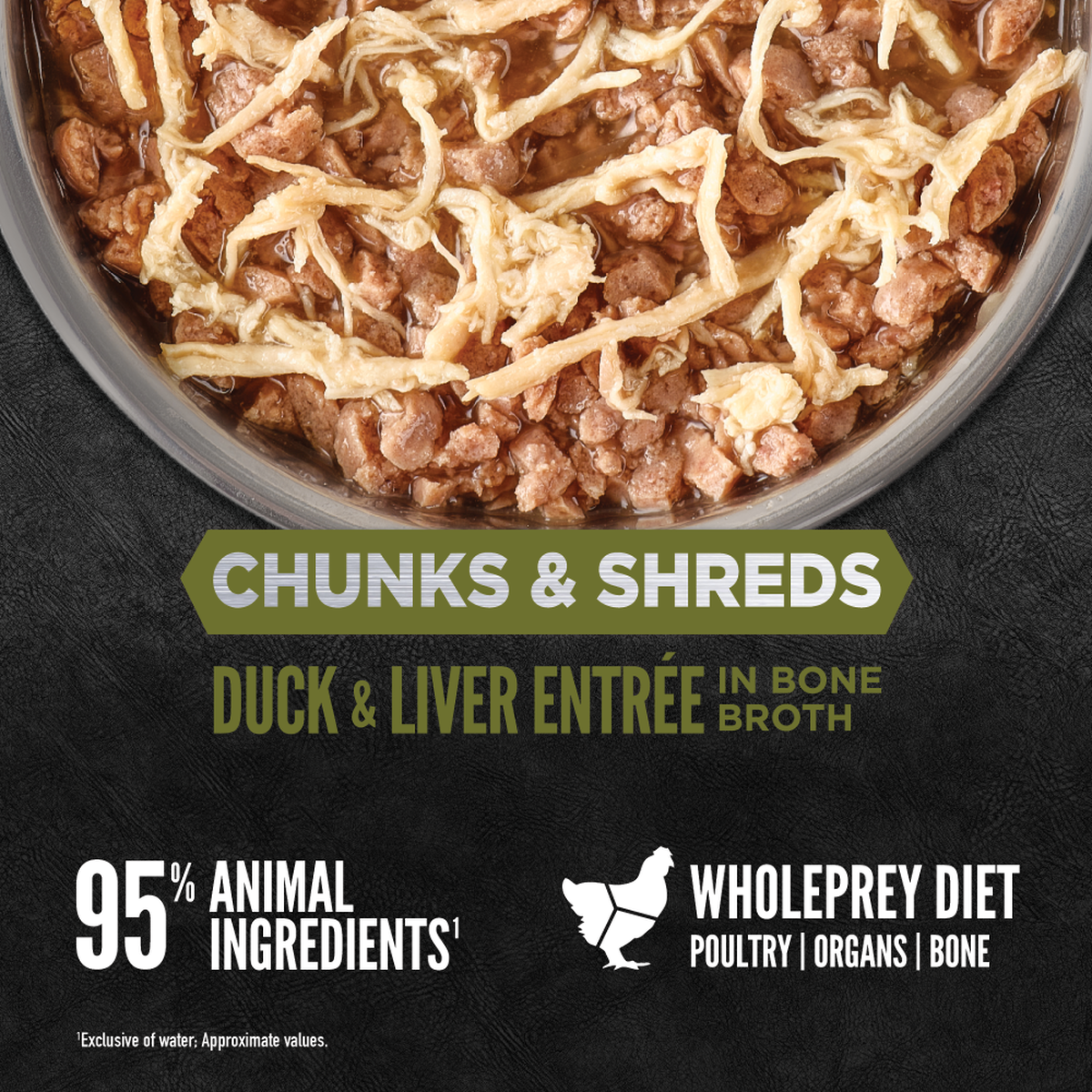 ORIJEN - Chunks & Shreds Cat Wet Food - Duck & Duck Liver