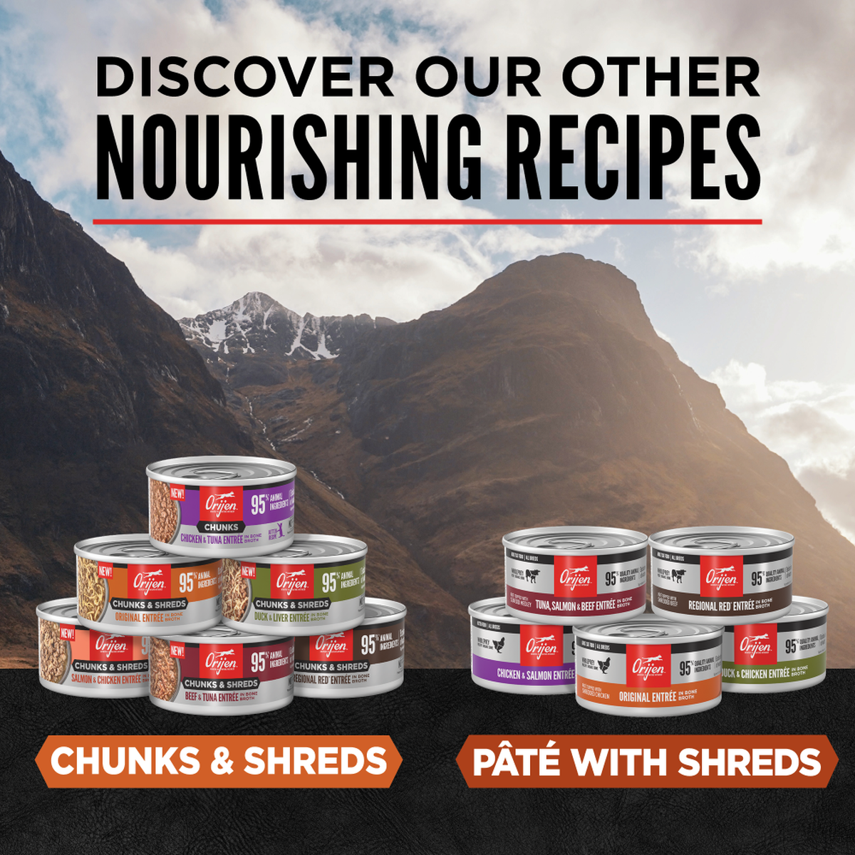 ORIJEN - Chunks & Shreds Original Entrée Wet Cat Food