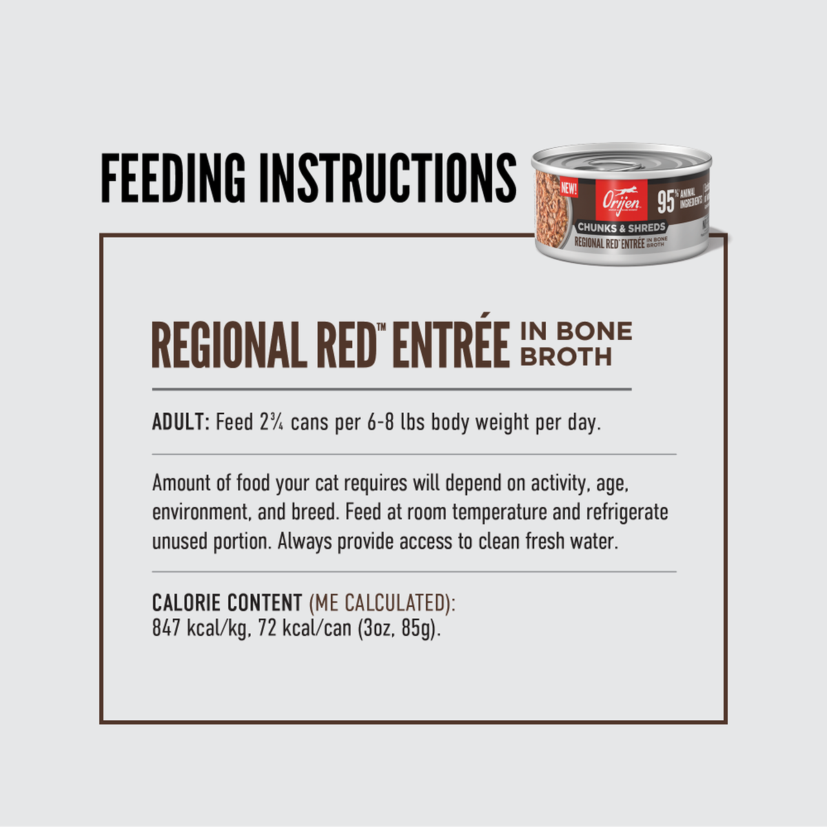 ORIJEN - Chunks & Shreds Regional Red Entrée Wet Cat Food