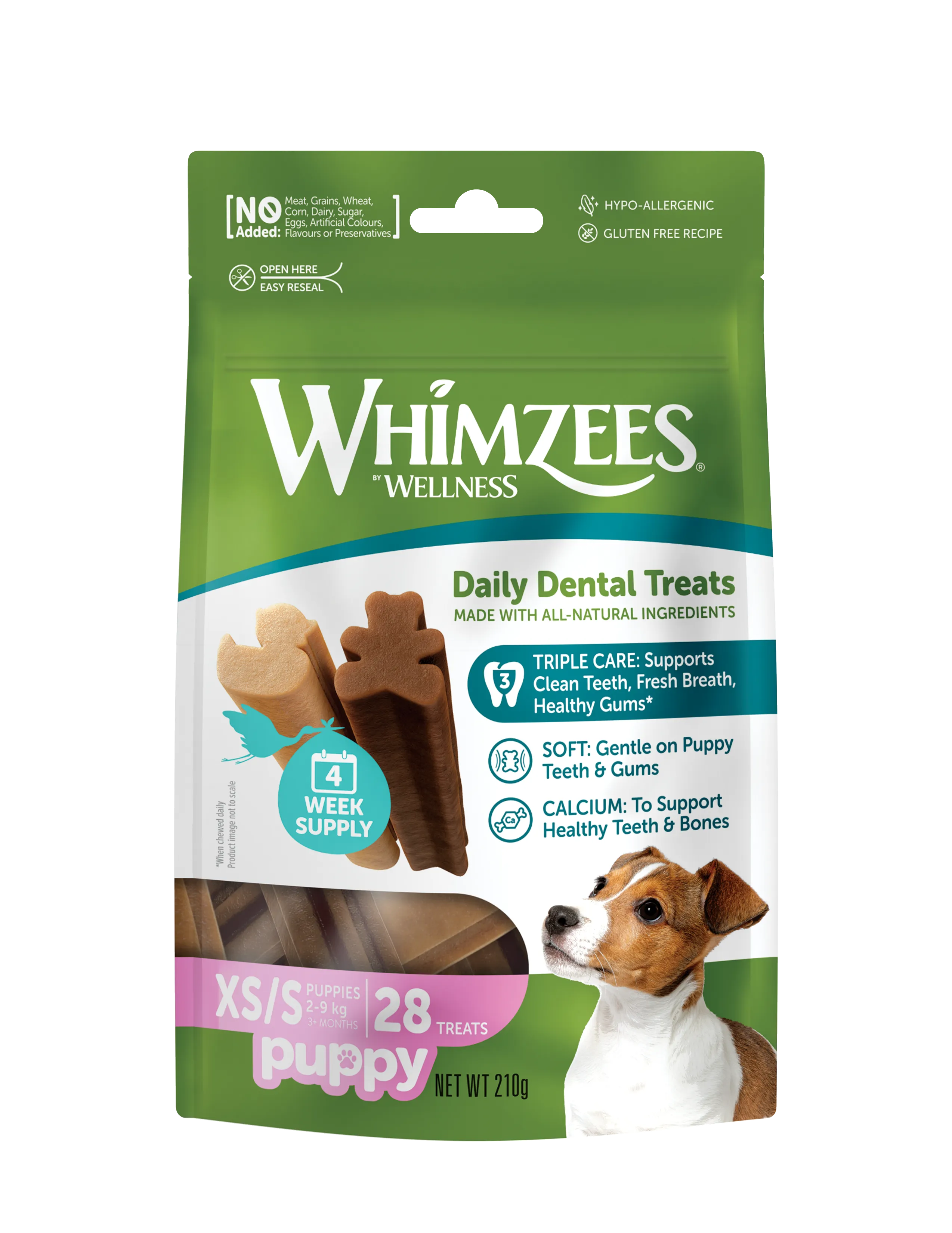 Whimzees Natural Daily Dental Treats - Puppy (28ct)