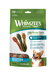 Whimzees Toothbrush Dental Dog Treats - Small (24pcs)