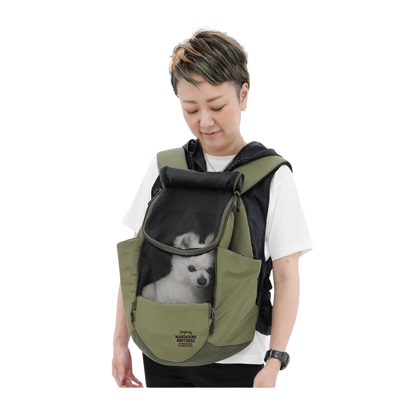 Mandarine Brothers Winston Hug Bag – Khaki (Large)