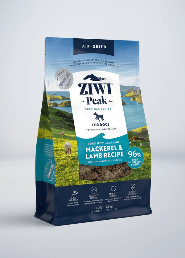 ZiwiPeak Air-Dried Dog Food - Mackerel & Lamb